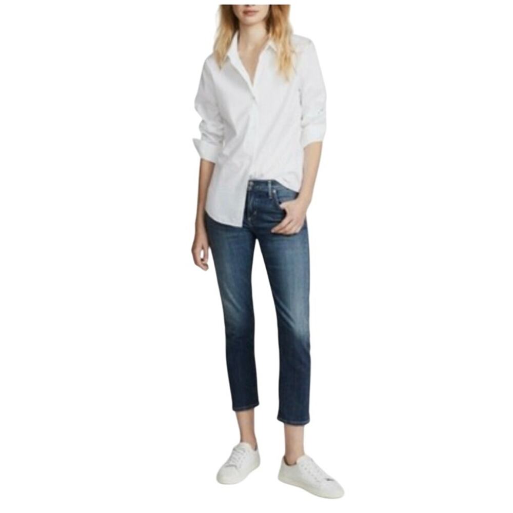 CoH Emerson Slim Boyfriend Jeans Button Fly Straight Leg Medium Wash, 28